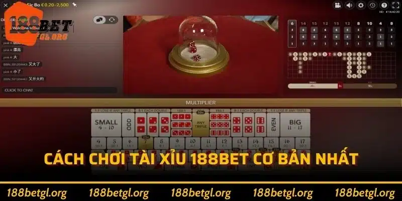 Cách chơi Tài xỉu 188bet cơ bản nhất 