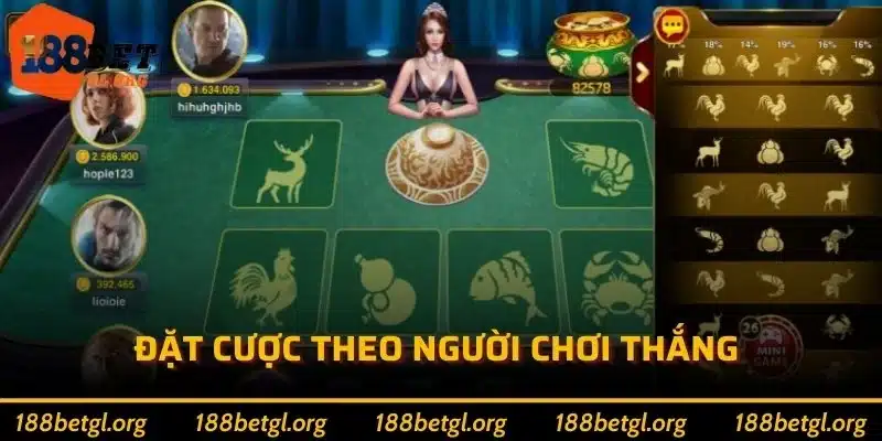 Đặt cược theo người chơi thắng 